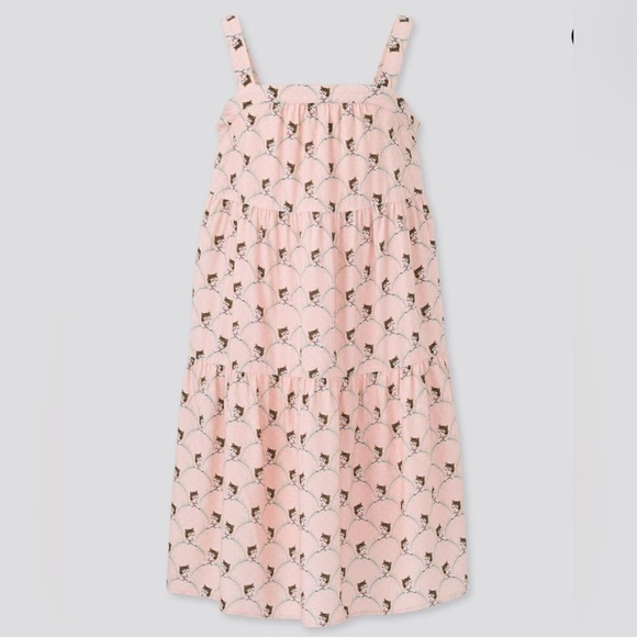 Paul & Joe x Uniqlo Toddler Pink Cat Print Sundress size 3 - Picture 1 of 5